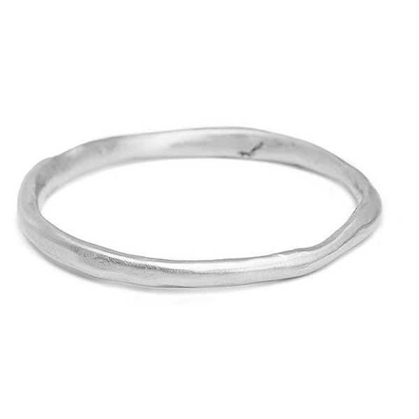 14kt white gold 1.5mm simple band, wedding ring or perfect stacking ring 