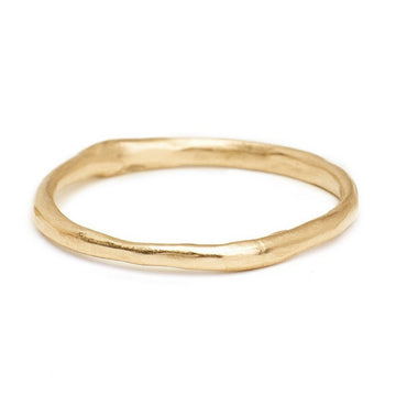1.5mm gold handmade band. Stacking ring 14kt gold 