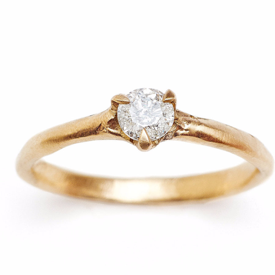 Sustainable diamond engagment ring made in Brooklyn NY