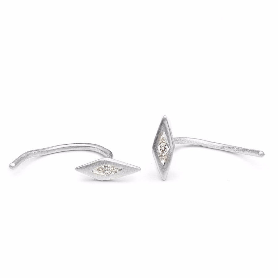 Inez Claw Earrings with Diamonds