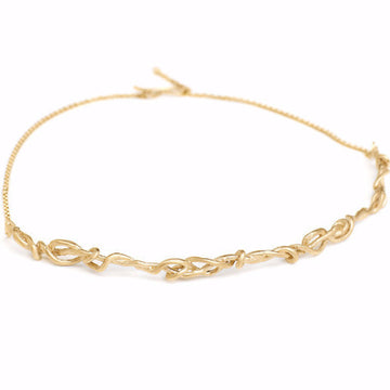 gold choker, Choker necklace, delicate choker necklace, barbed wire necklace, delicate aromor