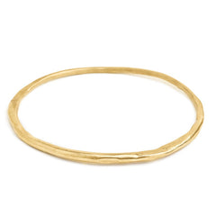 Gold Bangle textured oval 