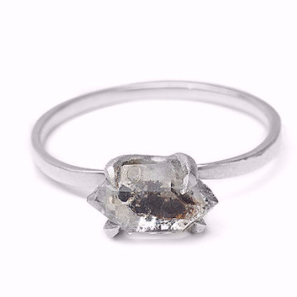 Sloan Ring Herkimer Diamond Silver