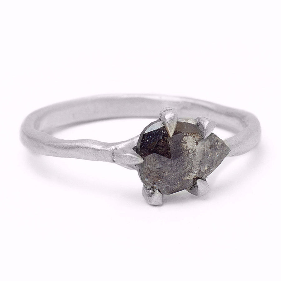 Sloan Grey Pear Diamond Ring