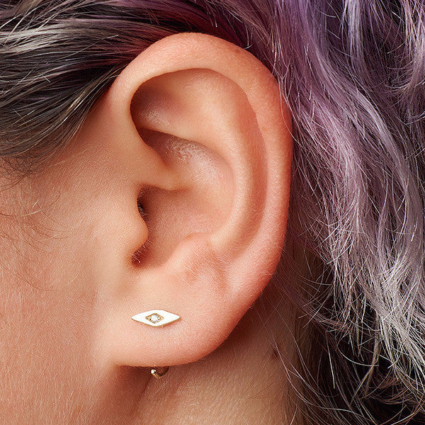Inez Claw Earrings with Diamonds