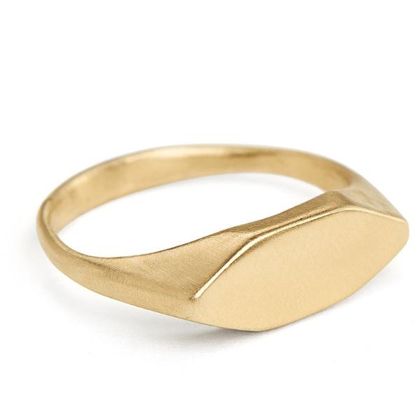 Medium Gold Signet Ring