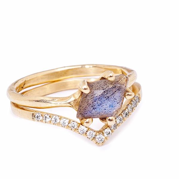 Sloan Ring with Labradorite