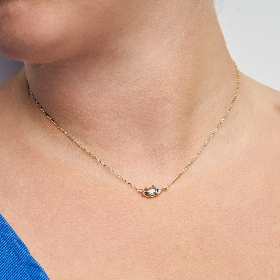 Sloan Salt and Pepper Diamond Necklace