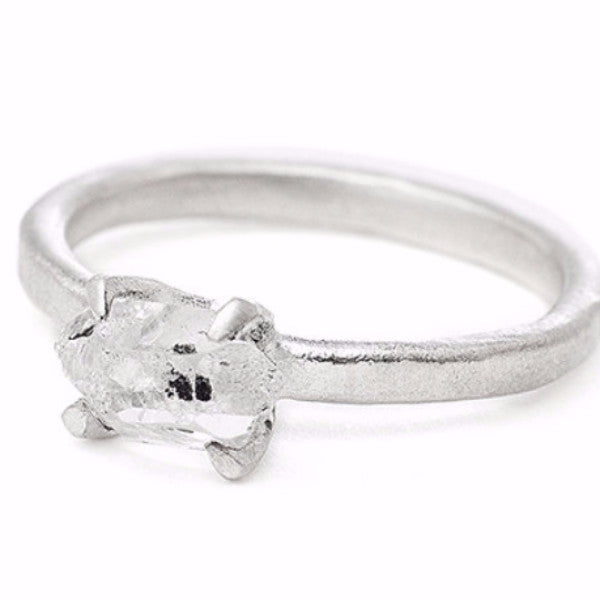 Sloan Ring Herkimer Diamond Silver
