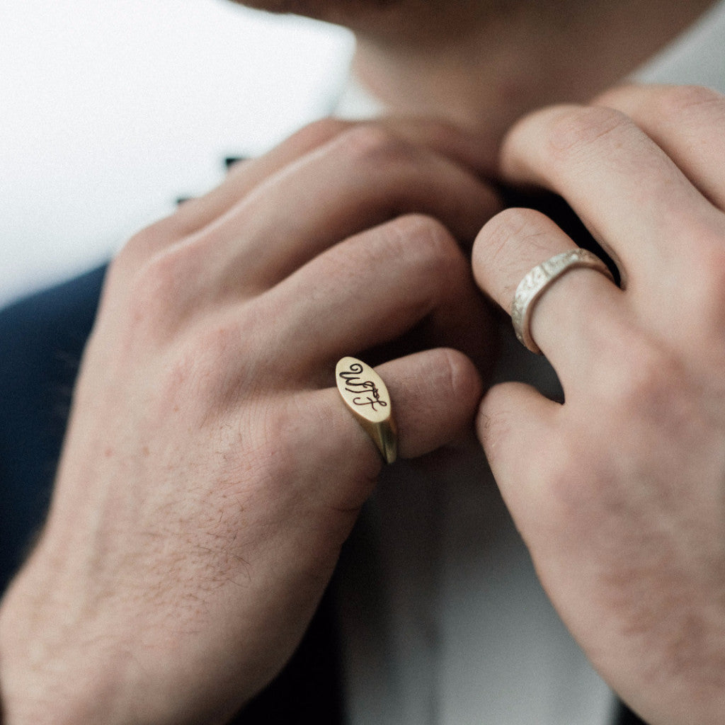 X Large Signet Ring – Vanessa Lianne