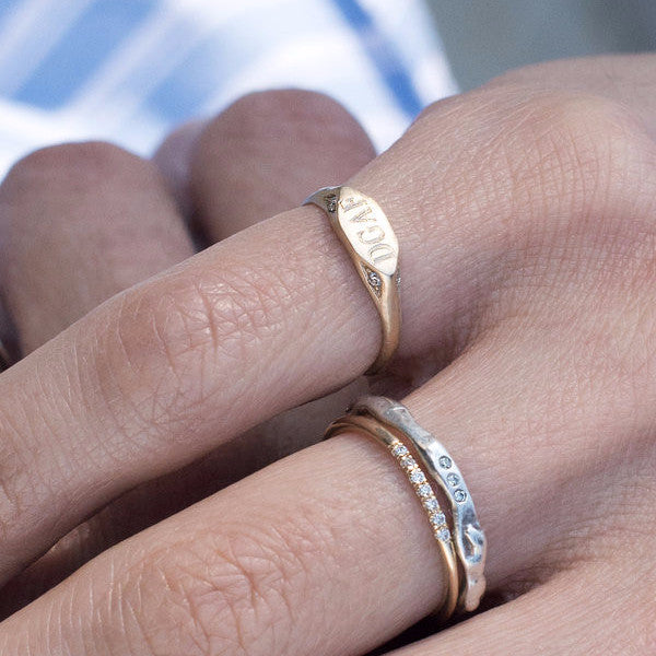 Custom Gold  Signet Ring